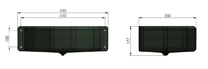 KERBL Futtertrog halbrund